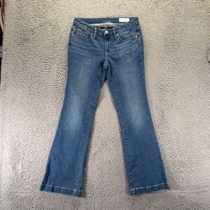 Gap Jeans Womens 4 Blue Cotton Denim Bootcut Faded Travel Streetwear Stretch